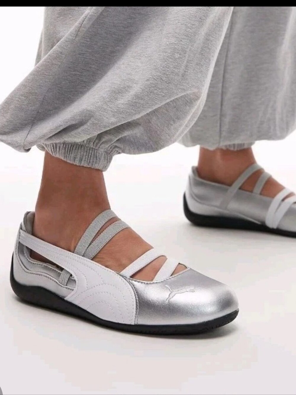Puma Speedcat Ballet Metallic - Silver Womens Shoe